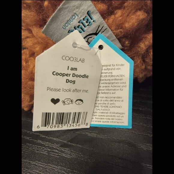 Jellycat COOPER DOODLE DOG - Medium 10" - Retired - Authentic - New with Tags - Picture 2 of 12